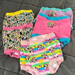 5 pair. Disney girls training pants. 3T